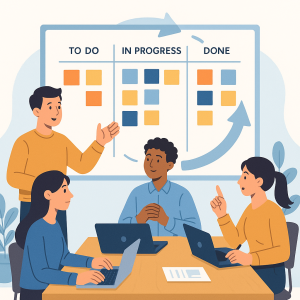 20250618_1408_agile sprint planning_simple, printable art, 300 DPI