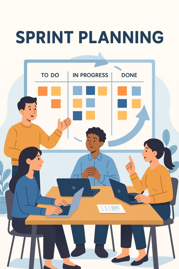 20250618_1408_agile sprint planning_simple, printable art, 300 DPI