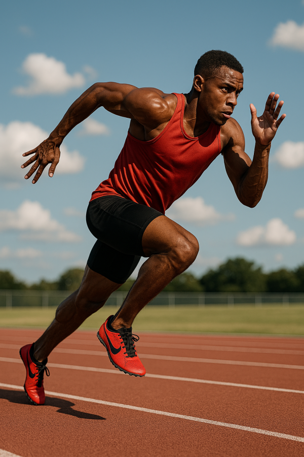 20250618_1408_athletic sprint action_simple, printable art, 300 DPI