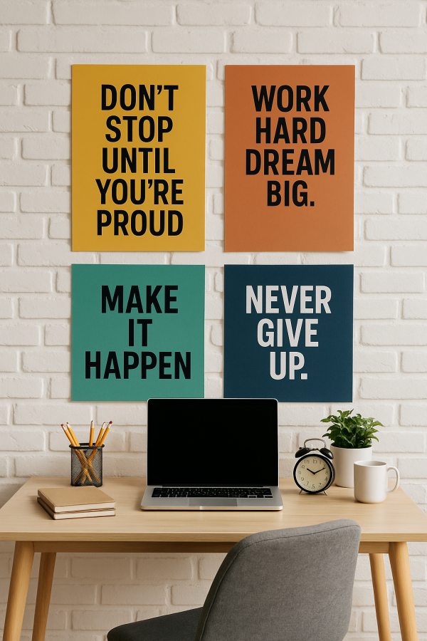 motivational workspace_simple, printable art, 300 DPI