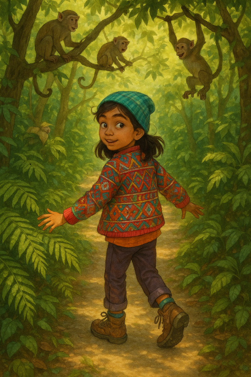 20250618_1604_curious jungle stroll_simple, printable art, 300 DPI