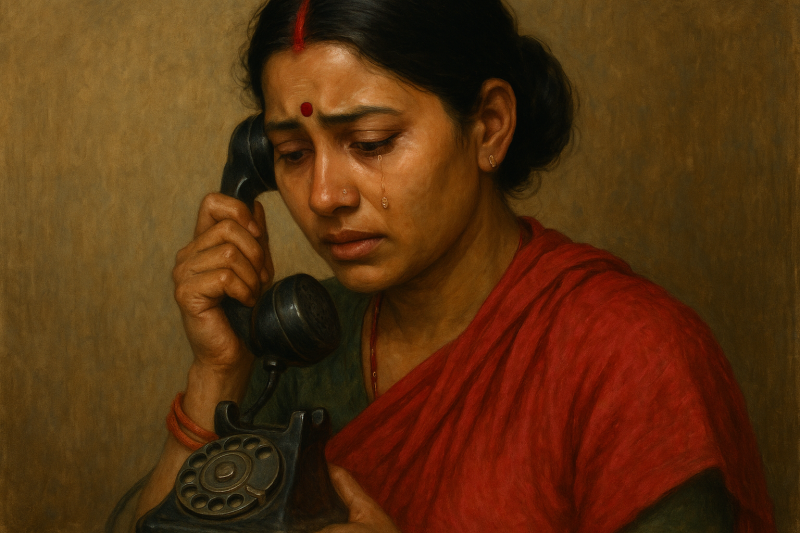 आँसुमा पुरानो टेलिफोन_simple, printable art, 300 DPI