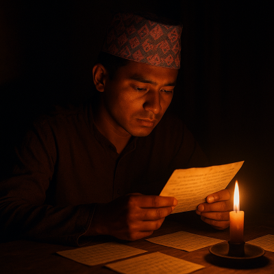 पुराना चिठीहरूको अध्ययन_simple, printable art, 300 DPI