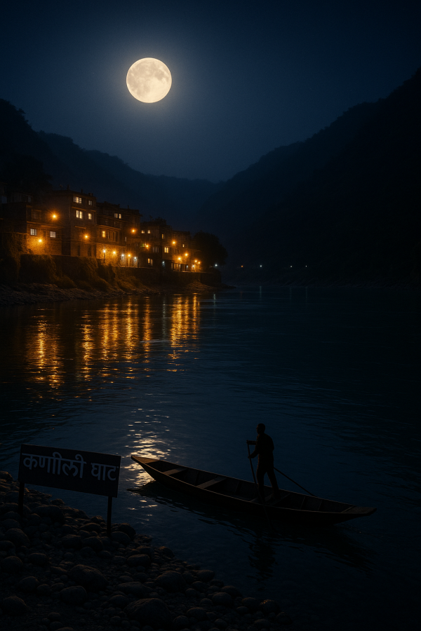 1218_कर्णालीको रात्रिकालीन दृश्य_simple, printable art, 300 DPI