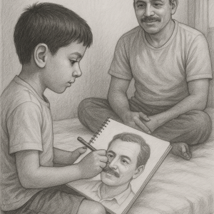 1234_बालकले बा को चित्र_simple, printable art, 300 DPI