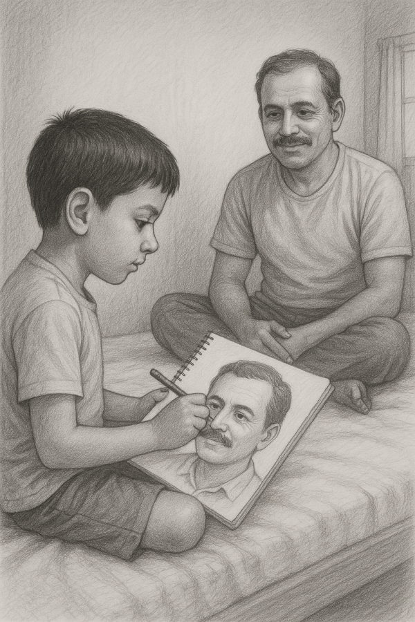 1234_बालकले बा को चित्र_simple, printable art, 300 DPI