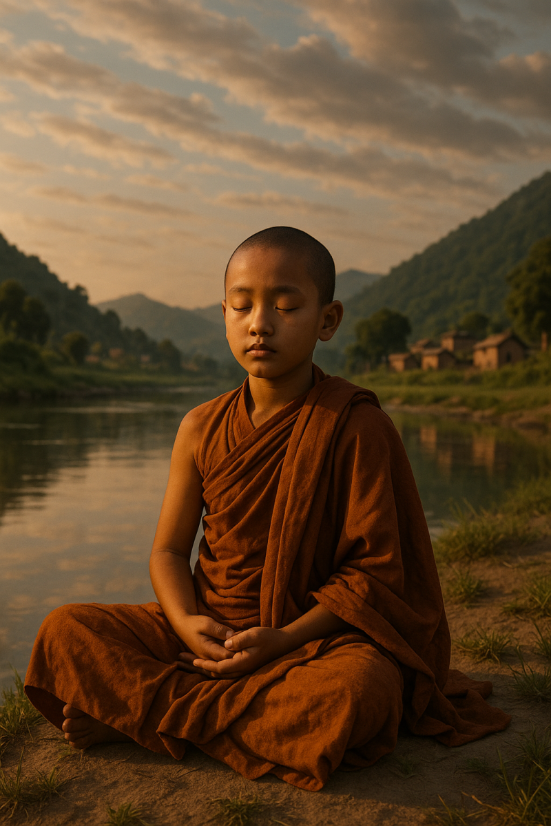 Meditative River Tranquility_