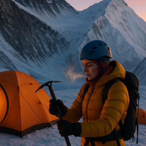 dawn on everest saddle_simple, printable art, 300 DPI