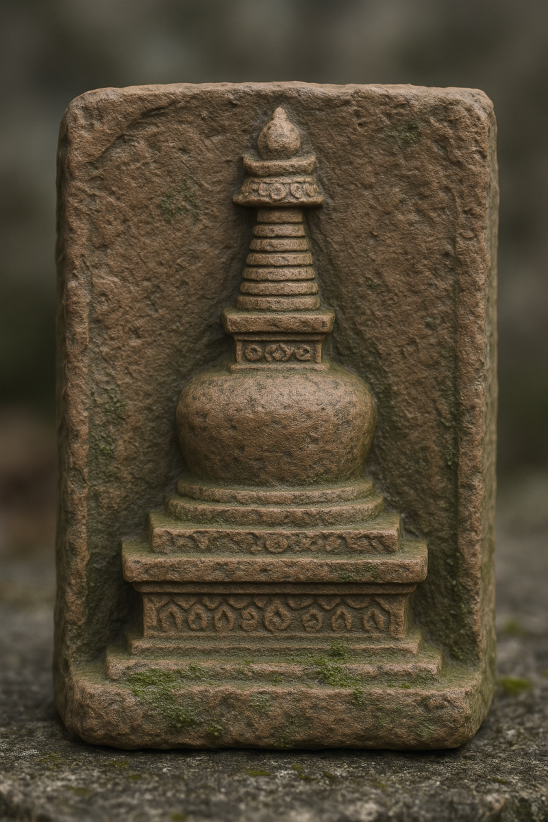 Clay Chorten Sculpture_