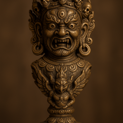 Ornate Phurba Dagger Hilt_