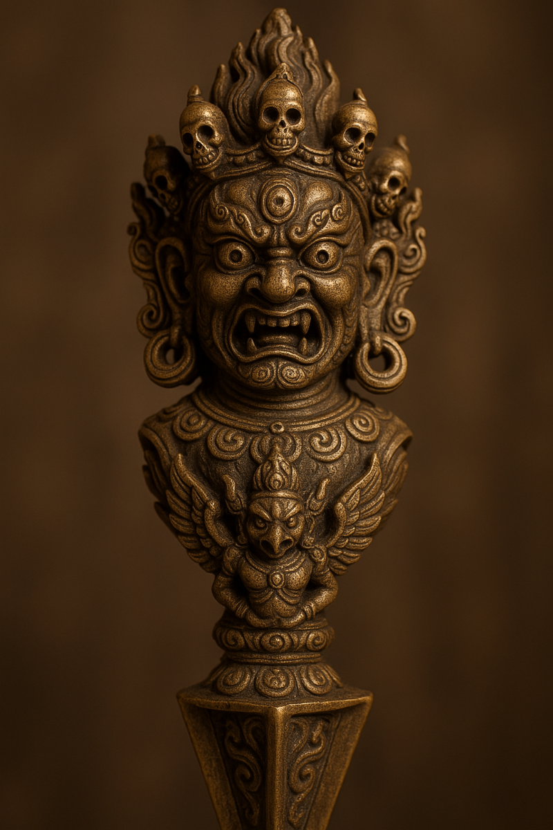 Ornate Phurba Dagger Hilt_