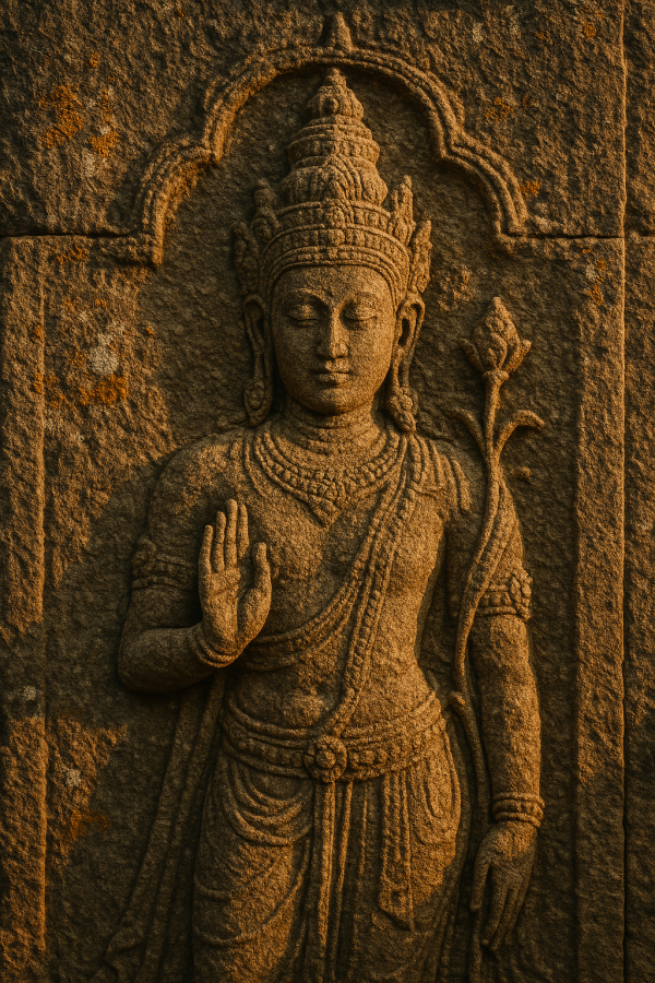 bodhisattva temple relief_simple, printable art, 300 DPI