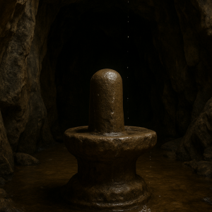 rock cave shivalinga_simple, printable art, 300 DPI