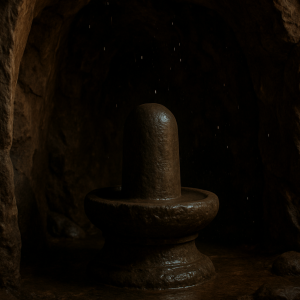 rock cave shivalinga_simple, printable art, 300 DPI