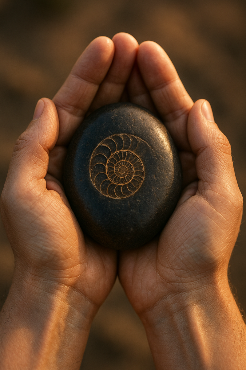 Shaligram in Dawn Light_