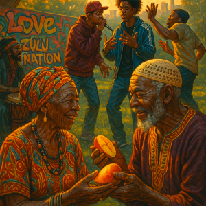 1028_afrocentric park harmony_simple, printable art, 300 DPI