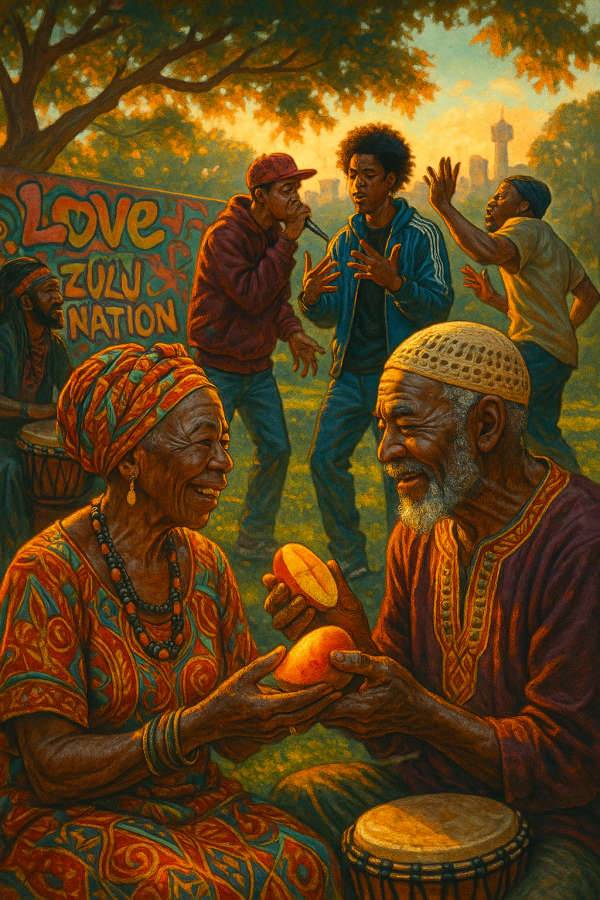1028_afrocentric park harmony_simple, printable art, 300 DPI