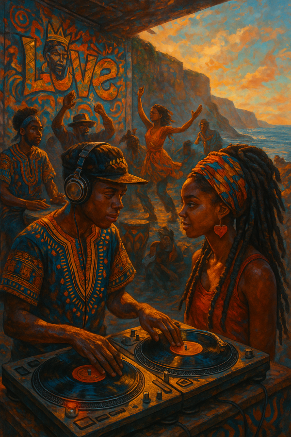 afrocentric vinyl battles_simple, printable art, 300 DPI