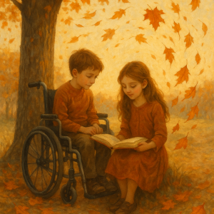 autumn serenity and presence_simple, printable art, 300 DPI
