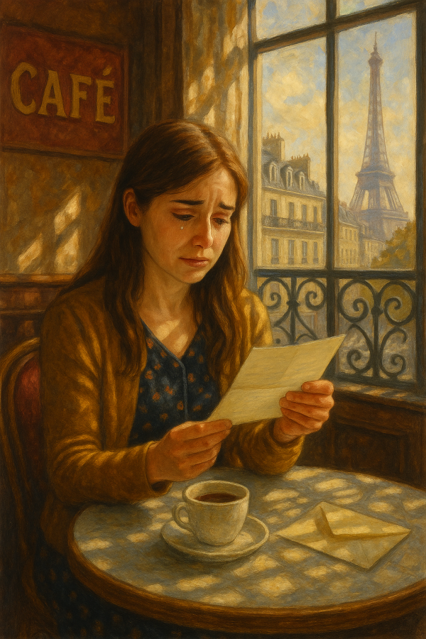 1839_tearful moment in café_simple, printable art, 300 DPI