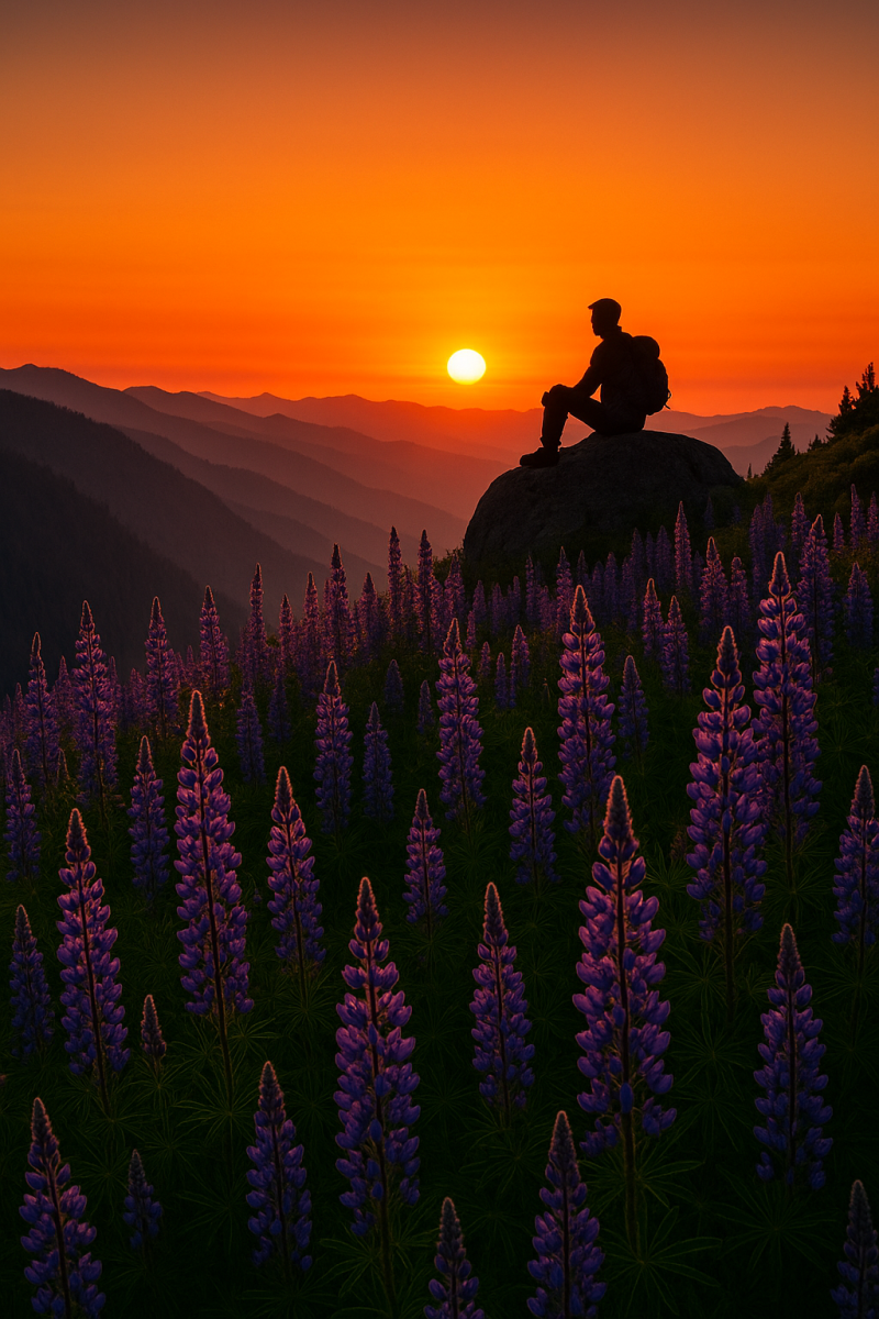 Sunset on Lupine Ridge_