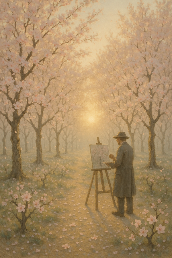 1858_almond blossoms serenity_simple, printable art, 300 DPI