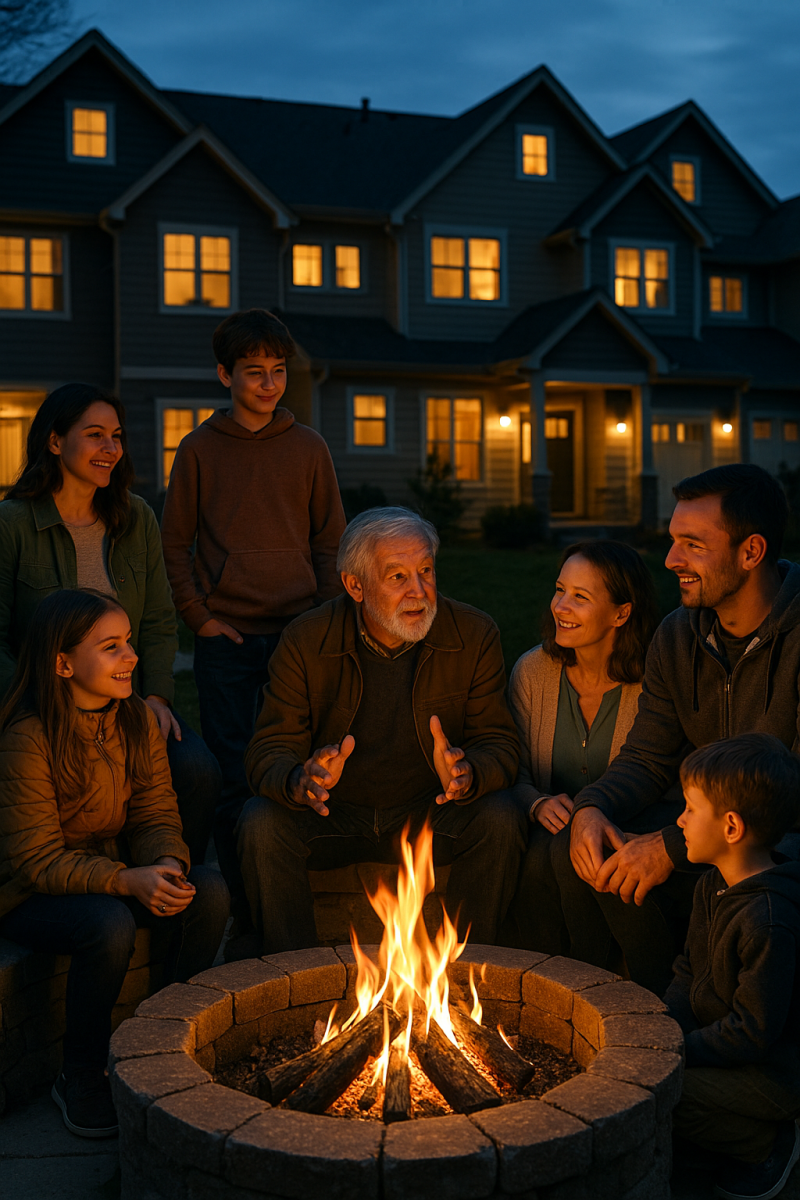 Family Unity by Firepit
