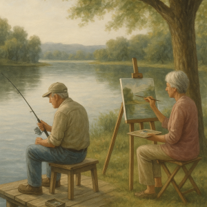 20250627_2257_tranquil retirement moments, printable art, 300 DPI