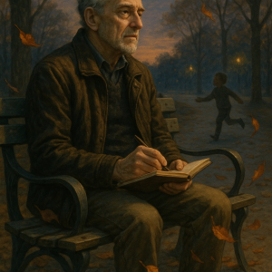 20250627_2305_reflective park moment, printable art, 300 DPI
