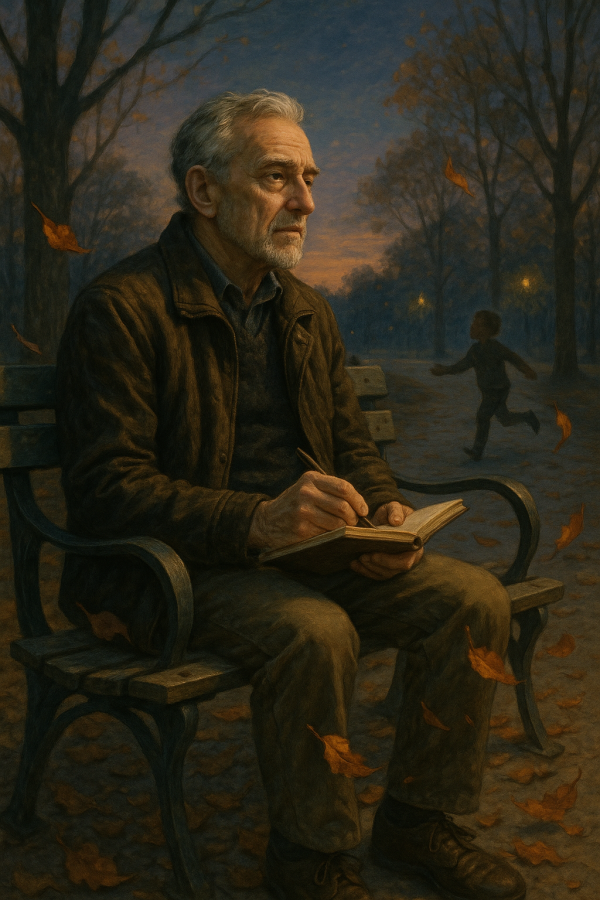 20250627_2305_reflective park moment, printable art, 300 DPI