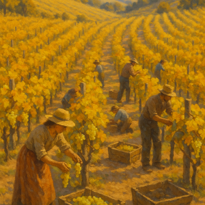 20250627_2342_harvest at vineyard, printable art, 300 DPI