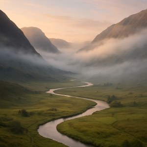 20250627_2342_misty highland valley, printable art, 300 DPI