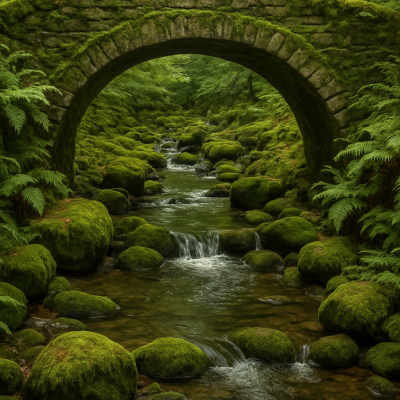 Serene Stone Bridge