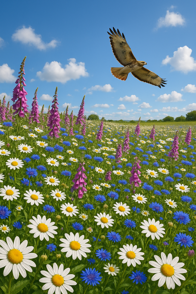 Wildflower Field Panorama