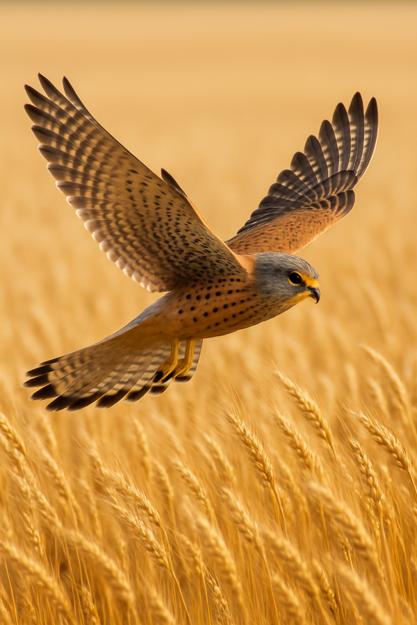 20250627_2357_kestrel soaring over wheat, printable art, 300 DPI