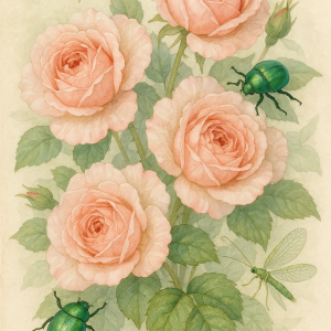 20250627_2358_watercolor garden roses, printable art, 300 DPI