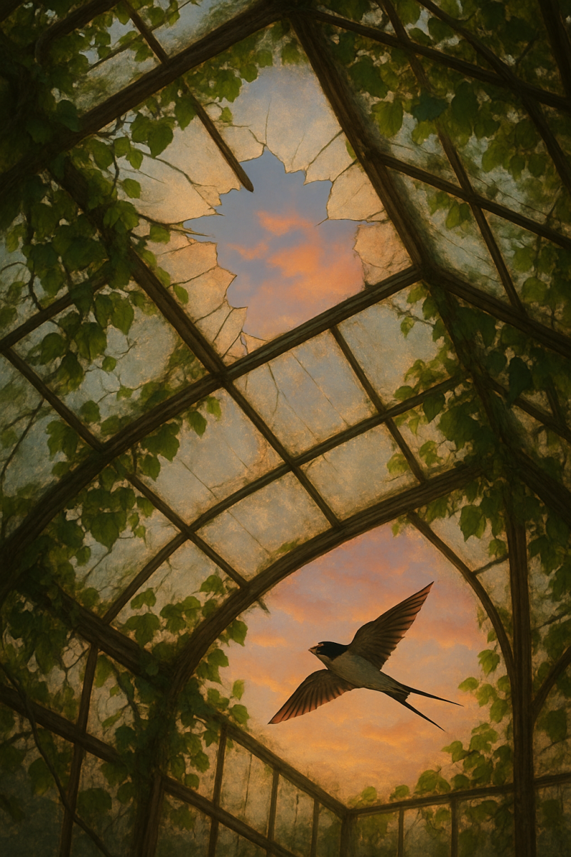 Sunrise over Greenhouse