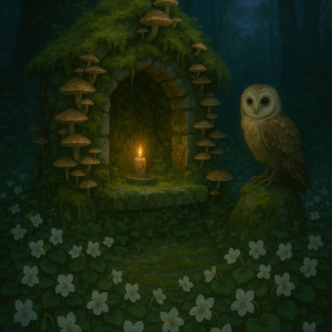 20250628_0012_twilight forest shrine_, printable art, 300 DPI