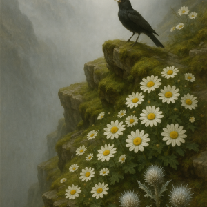 20250628_0019_mountain ledge serenade, printable art, 300 DPI