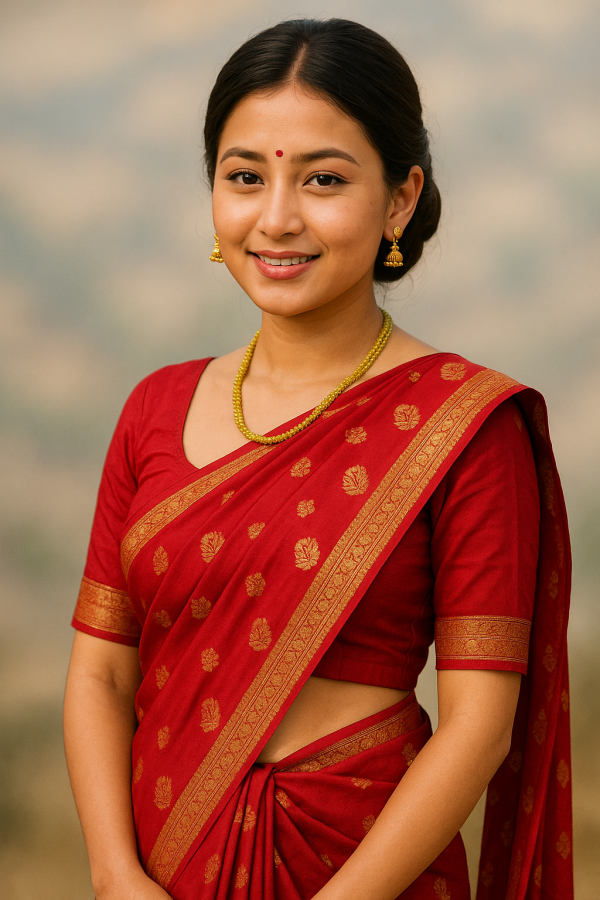 Grace in Traditional Nepali Garb