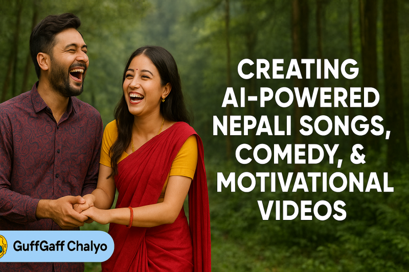 Nepali Couple Laughing in Forest