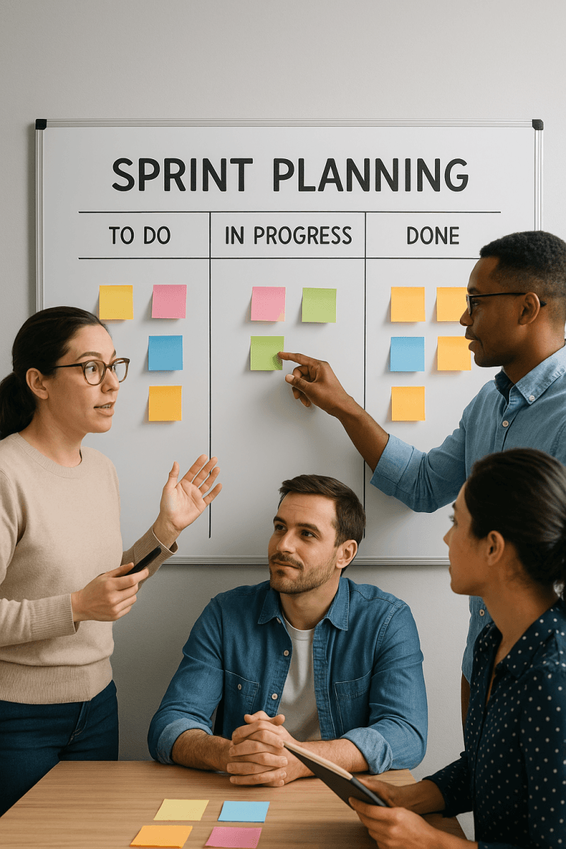 Agile Sprint Planning wall art print for home decor
