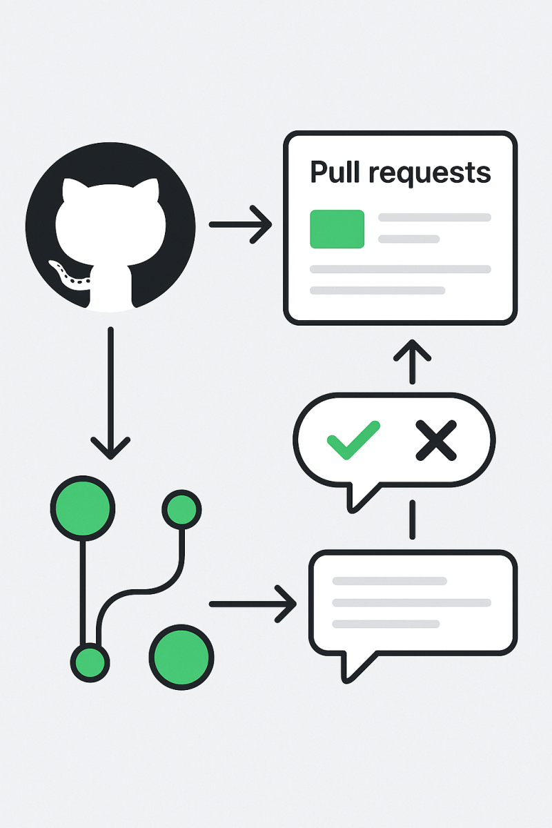 Github Collaboration Requests printable art for gallery wall