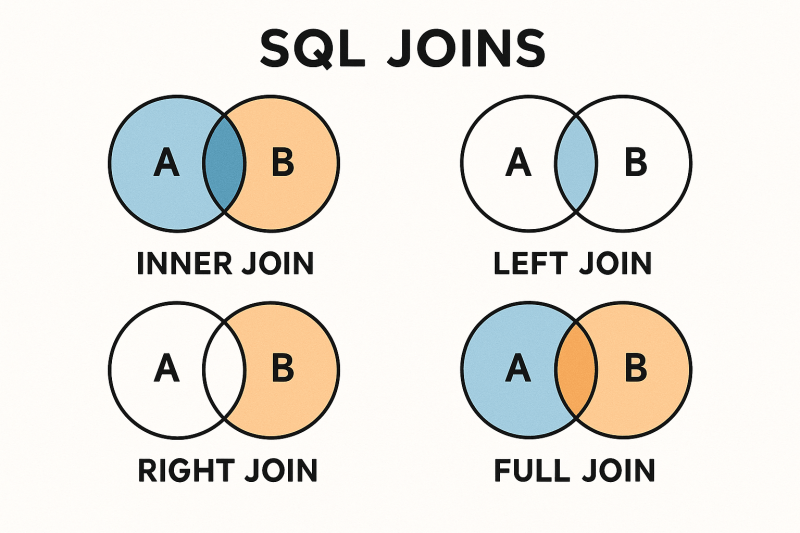 Sql Joins Explanation fine art poster for office walls