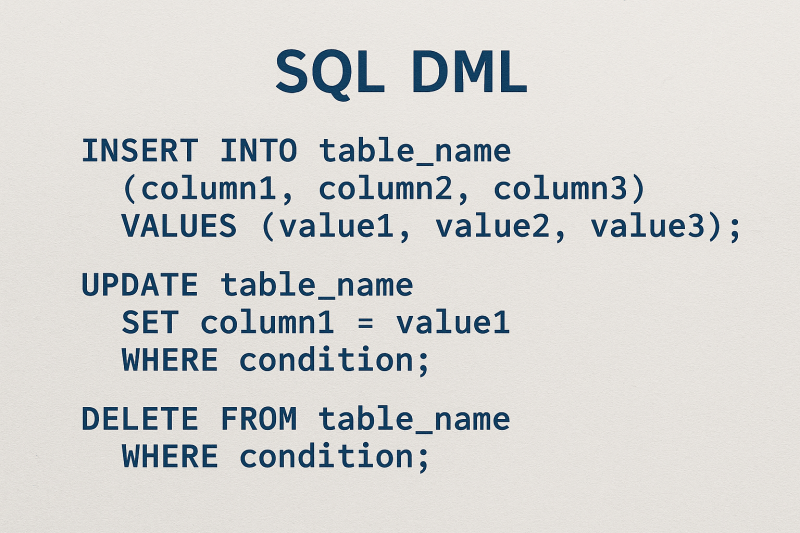 Sql Dml Syntax fine art poster for office walls