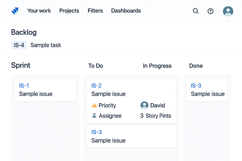 Agile Jira Interface printable art for gallery wall