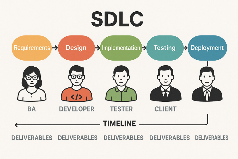 Sdlc Stakeholders Overview canvas wall art for living room