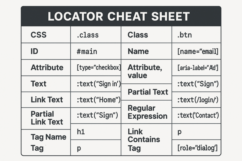 Locator Reference Guide