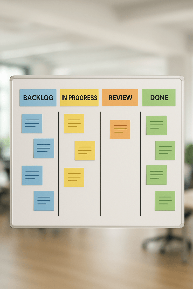 Organized Kanban Board
