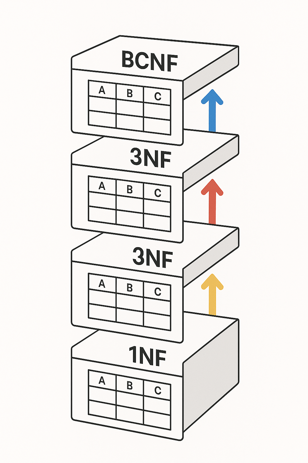 Colorcoded Database Model highโresolution printable wall decor